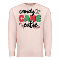 Pale Pink candy cane cutie Premium Sweatshirt - MaliasSmallBusiness