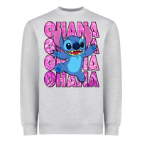 Heather Grey ohana stitch Heavyweight Sweatshirt - Zillion Design Studio