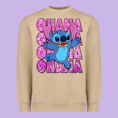 Ohana Stitch Heavyweight Sweatshirt Designed By Zillion Design Studio