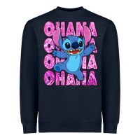 Navy ohana stitch Heavyweight Sweatshirt - Zillion Design Studio