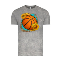 Cloud Rock western basketball with sunflower Vintage Tee - HRA Design Shop