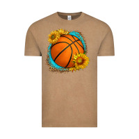Vintage Coffee western basketball with sunflower Vintage Tee - HRA Design Shop