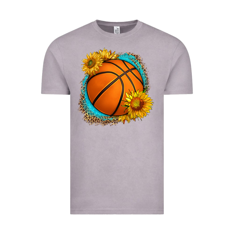 Western Basketball With Sunflower Vintage Tee by HRA Design Shop | Teevron