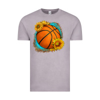 Vintage Zinc western basketball with sunflower Vintage Tee - HRA Design Shop