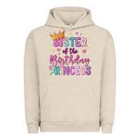Pigment French Oak sister of the birthday princess Urban Hoodie - NancyCooperArtShop