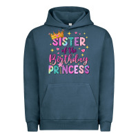 Pigment Midnight Navy sister of the birthday princess Urban Hoodie - NancyCooperArtShop