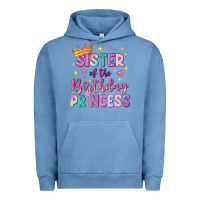 Pigment Pebble Blue sister of the birthday princess Urban Hoodie - NancyCooperArtShop