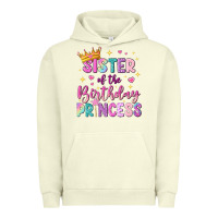 Pigment Pistachio sister of the birthday princess Urban Hoodie - NancyCooperArtShop