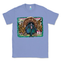 Colony Blue thanksgiving turkey with background Classic Tee - RanaPortraitStore