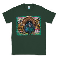 Sports Green thanksgiving turkey with background Classic Tee - RanaPortraitStore