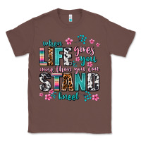 Chestnut when life gives you more than you can stand kneel Classic Tee - AdoDesignShop