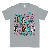 Heather Grey when life gives you more than you can stand kneel Classic Tee - AdoDesignShop