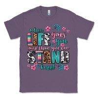 Lavender when life gives you more than you can stand kneel Classic Tee - AdoDesignShop