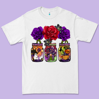 Halloween Jars Rose Premium Tee Designed By Barkaloodesign