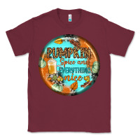 Burgundy pumpkin spice and everythink nice earrings Classic Tee - BundleAndBundleShop