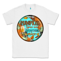 White pumpkin spice and everythink nice earrings Classic Tee - BundleAndBundleShop