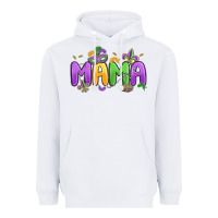 White mardi gras mama Heavyweight Hoodie - MaliasSmallBusiness