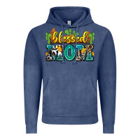 Vintage Denim blessed mom Vintage Hoodie - Zillion Design Studio
