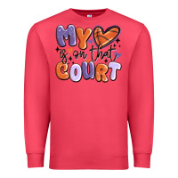 Cardinal my heart is on that court Premium Sweatshirt - MaliasSmallBusiness