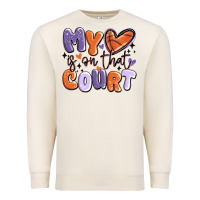 Sandshell my heart is on that court Premium Sweatshirt - MaliasSmallBusiness