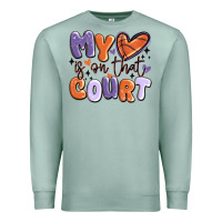 Seafoam my heart is on that court Premium Sweatshirt - MaliasSmallBusiness