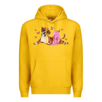 Lemon boxer dog with tutu Premium Hoodie - LillyAllenDesigns