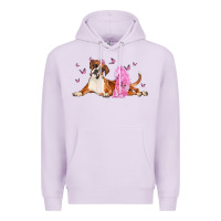Lilac boxer dog with tutu Premium Hoodie - LillyAllenDesigns