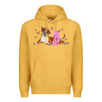 Mustard boxer dog with tutu Premium Hoodie - LillyAllenDesigns
