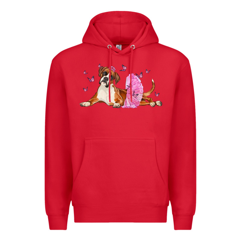 Boxer Dog With Tutu Premium Hoodie by LillyAllenDesigns | Teevron