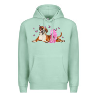 Seafoam boxer dog with tutu Premium Hoodie - LillyAllenDesigns