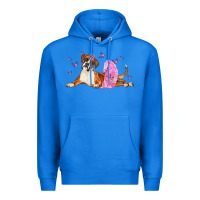True Royal boxer dog with tutu Premium Hoodie - LillyAllenDesigns