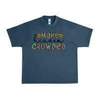Midnight Navy make heaven crowded Urban Heavy Tee - CowhideDigitalArt