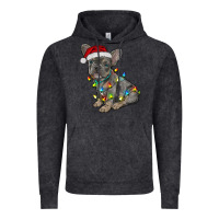 Vintage Black christmas french bulldog Vintage Hoodie - RanaPortraitStore