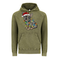 Christmas French Bulldog Vintage Hoodie | Teevron