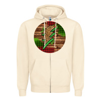 Sandshell leopard lightning bolt Christmas Zipper Hoodie - Jasminsmagicworld