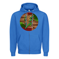 True Royal leopard lightning bolt Christmas Zipper Hoodie - Jasminsmagicworld