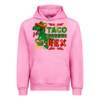 Fuchsia Pink Tacosaurus Rex Urban Hoodie - texasbilliewilder