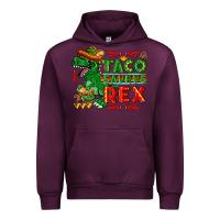 Mauve Wine Tacosaurus Rex Urban Hoodie - texasbilliewilder