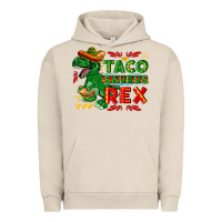 Pigment French Oak Tacosaurus Rex Urban Hoodie - texasbilliewilder