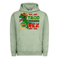 Pigment Oil Green Tacosaurus Rex Urban Hoodie - texasbilliewilder