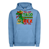 Pigment Pebble Blue Tacosaurus Rex Urban Hoodie - texasbilliewilder