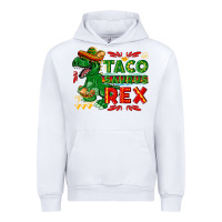 White Tacosaurus Rex Urban Hoodie - texasbilliewilder