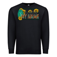 Black he knows my name isaiah 43 1 Premium Sweatshirt - NancyCooperArtShop