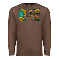 Chestnut he knows my name isaiah 43 1 Premium Sweatshirt - NancyCooperArtShop