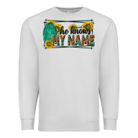 Dove Grey he knows my name isaiah 43 1 Premium Sweatshirt - NancyCooperArtShop