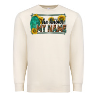 Sandshell he knows my name isaiah 43 1 Premium Sweatshirt - NancyCooperArtShop