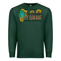 Sports Green he knows my name isaiah 43 1 Premium Sweatshirt - NancyCooperArtShop