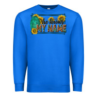 True Royal he knows my name isaiah 43 1 Premium Sweatshirt - NancyCooperArtShop