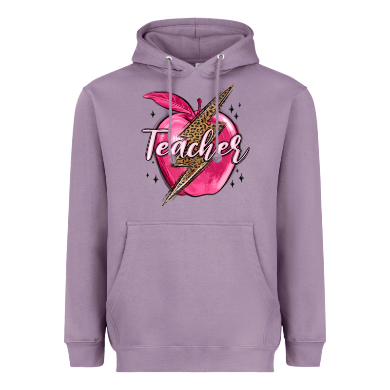 Teacher Lightning Bolt Valentine S Day Heavyweight Hoodie by MaliasSmallBusiness | Teevron