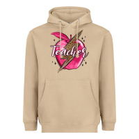 Mushroom teacher lightning bolt valentine s day Heavyweight Hoodie - MaliasSmallBusiness